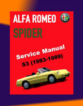 ALFA ROMEO SPIDER S3 1983-1989 Full Manual Set – SERVICE REPAIR WORKSHOP MANUAL