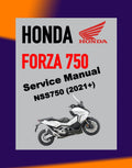 HONDA FORZA 750 2021+ Full Manual Set – Repair & Maintenance Manual and User Handbook