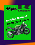 KAWASAKI NINJA ZX-6R 2019-2023 Full Manual Set – Repair & Maintenance Manual and User Handbook
