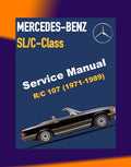 MERCEDES-BENZ R/C107 1971-1989 Full Manual Set – Repair & Maintenance Manual