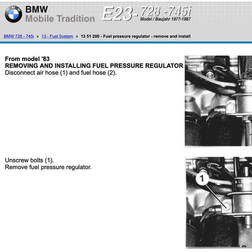 BMW 728-745i E23 1977-1986 Full Manual Set – FACTORY SERVICE REPAIR WORKSHOP MANUAL