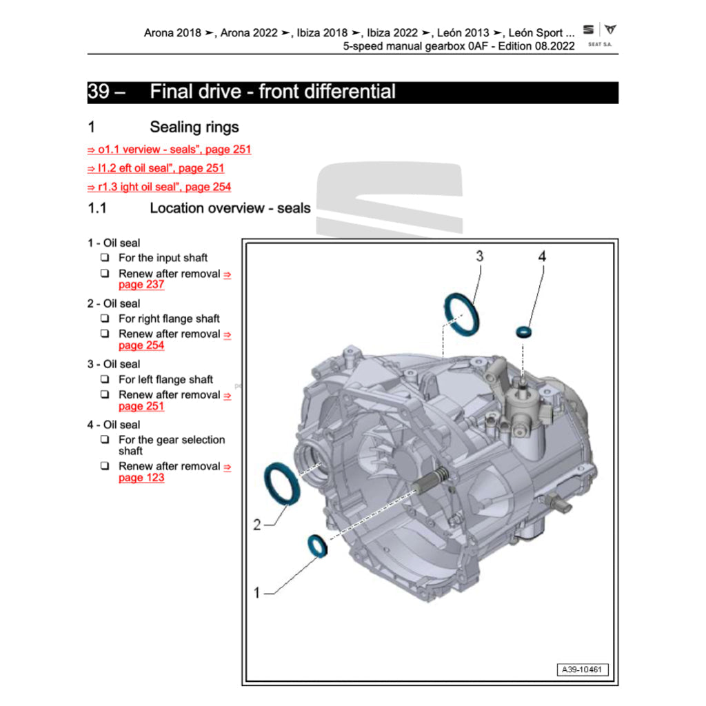 SEAT IBIZA 6F 2017+ Full Manual Set – Repair & Maintenance Manual